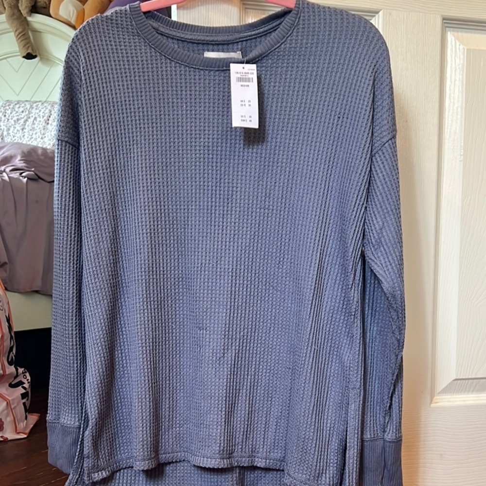 Abercrombie & Fitch Soft Blue Knit Top